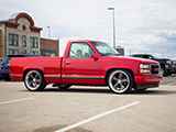 Red GMC Sierra