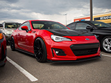 Red Subaru BRZ