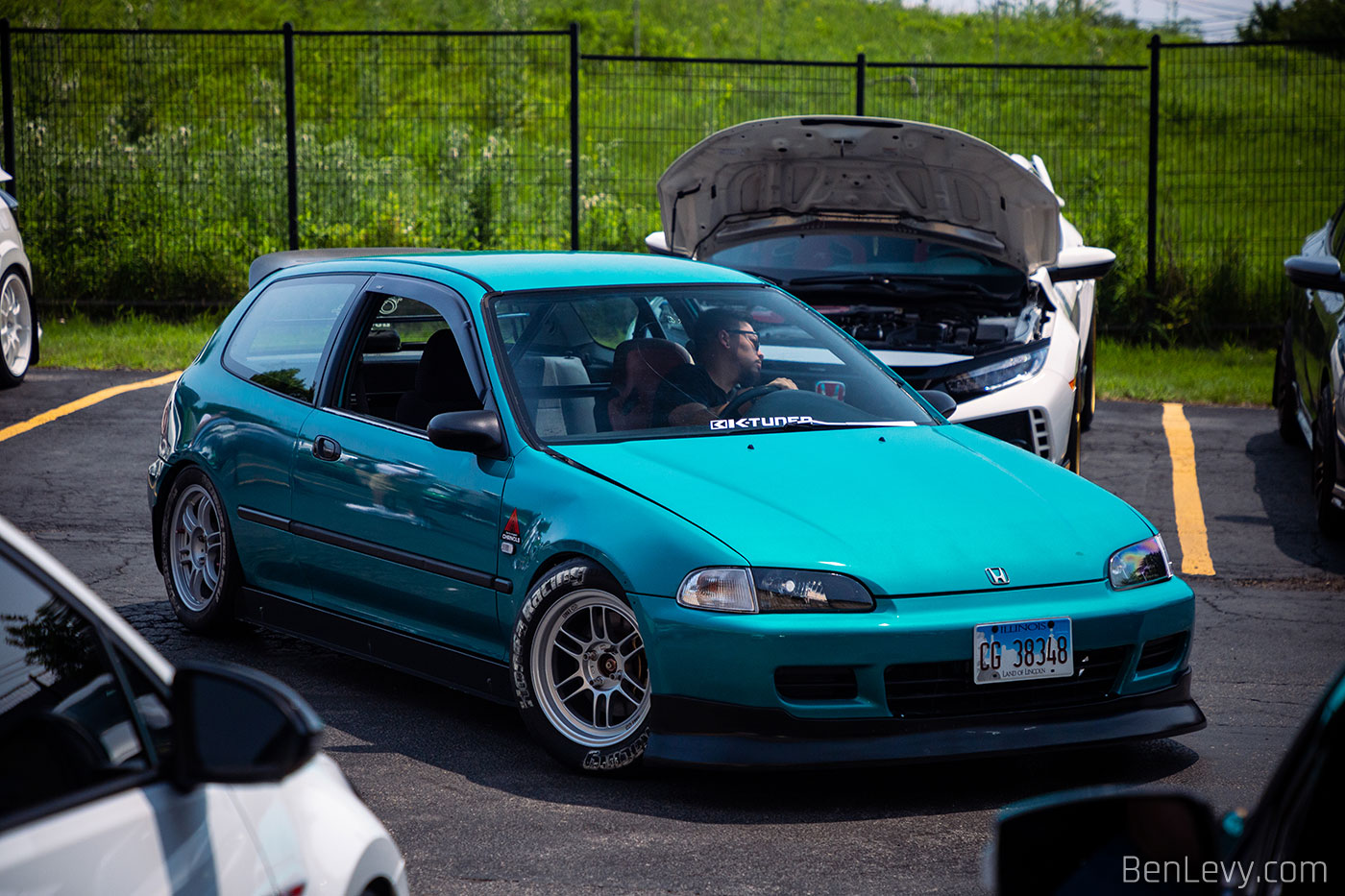 Teal EG Civic at Chicago Auto Pros Glenview