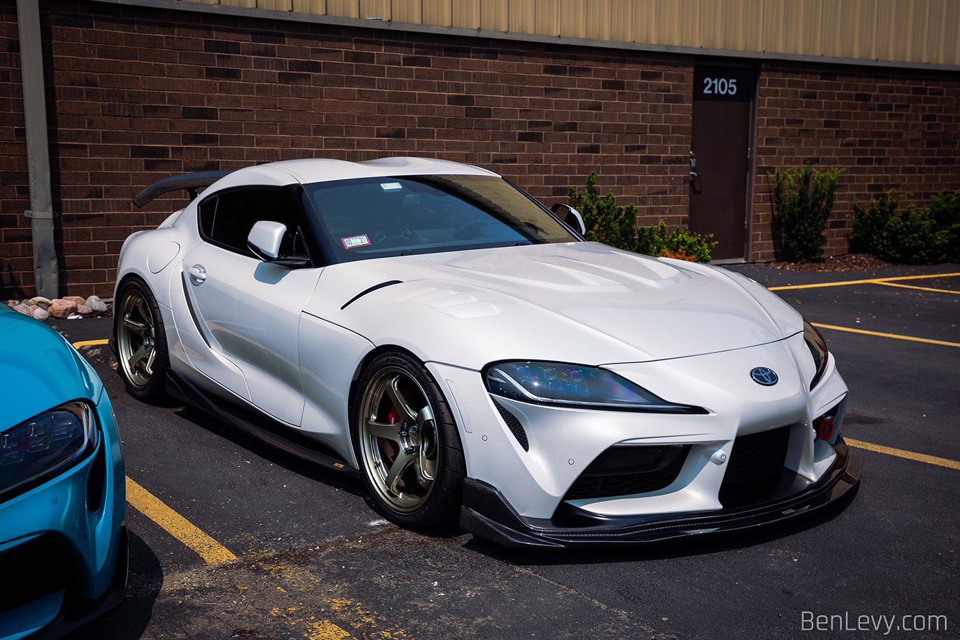 White A90 Toyota Supra at Chicago Auto Pros Glenview - BenLevy.com