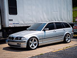 Silver E46 3 Series Wagon