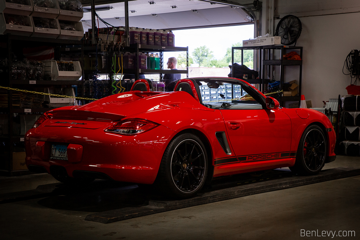 Red Porsche Boxster Speedster