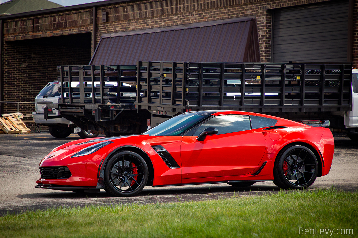 Red C7 Z06 at Chicago Auto Pros
