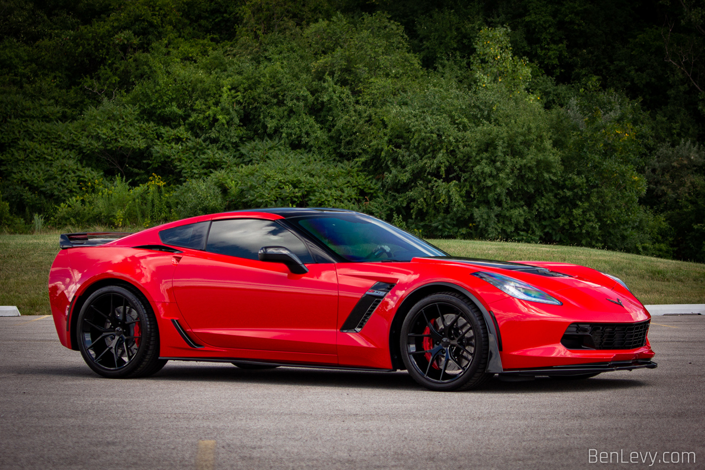 Red C7 Chevrolet Corvette Z06