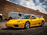 Yellow Ferrari 360 Spider