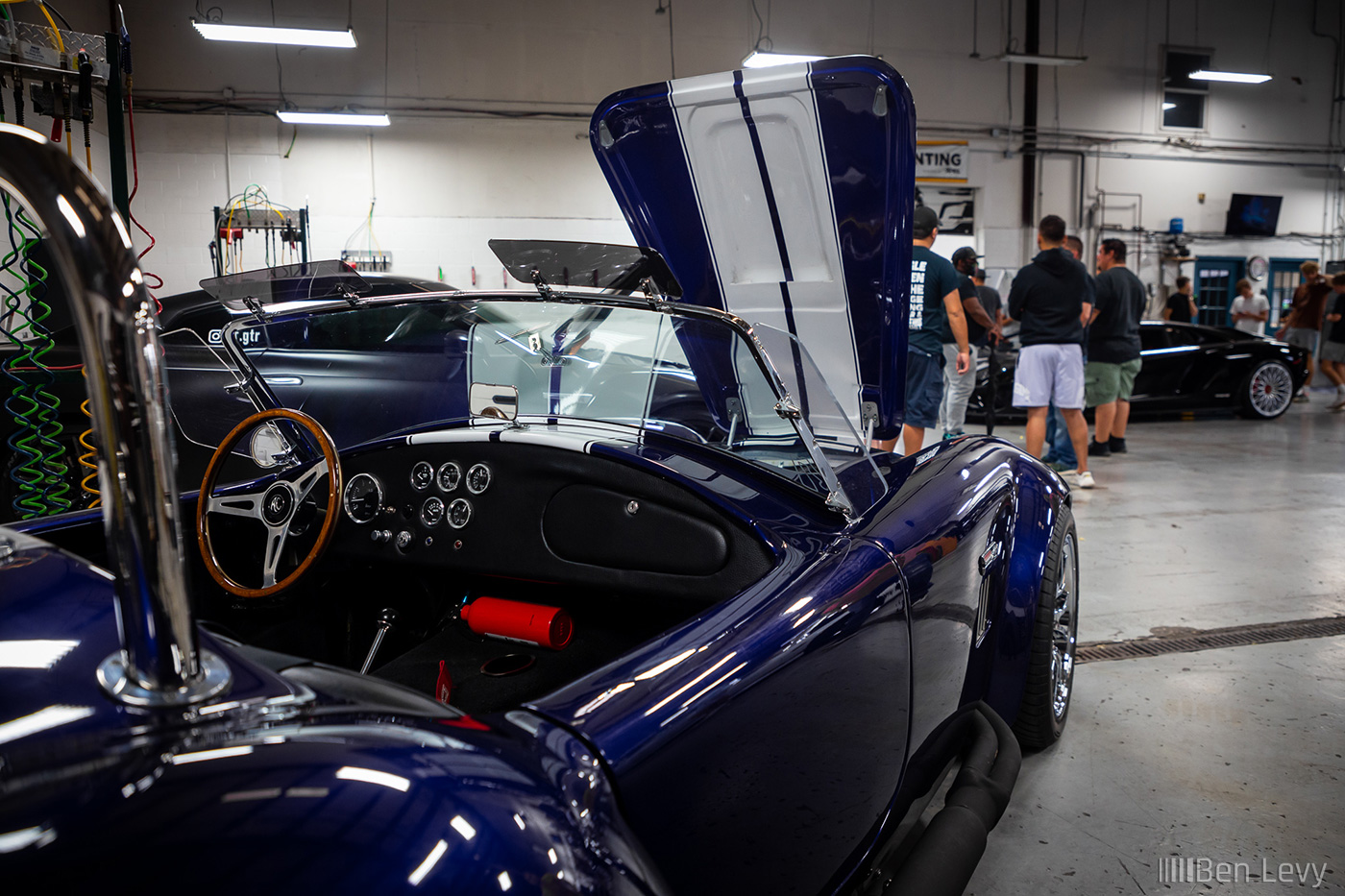 Leather Dashboard of Blue AC Cobra