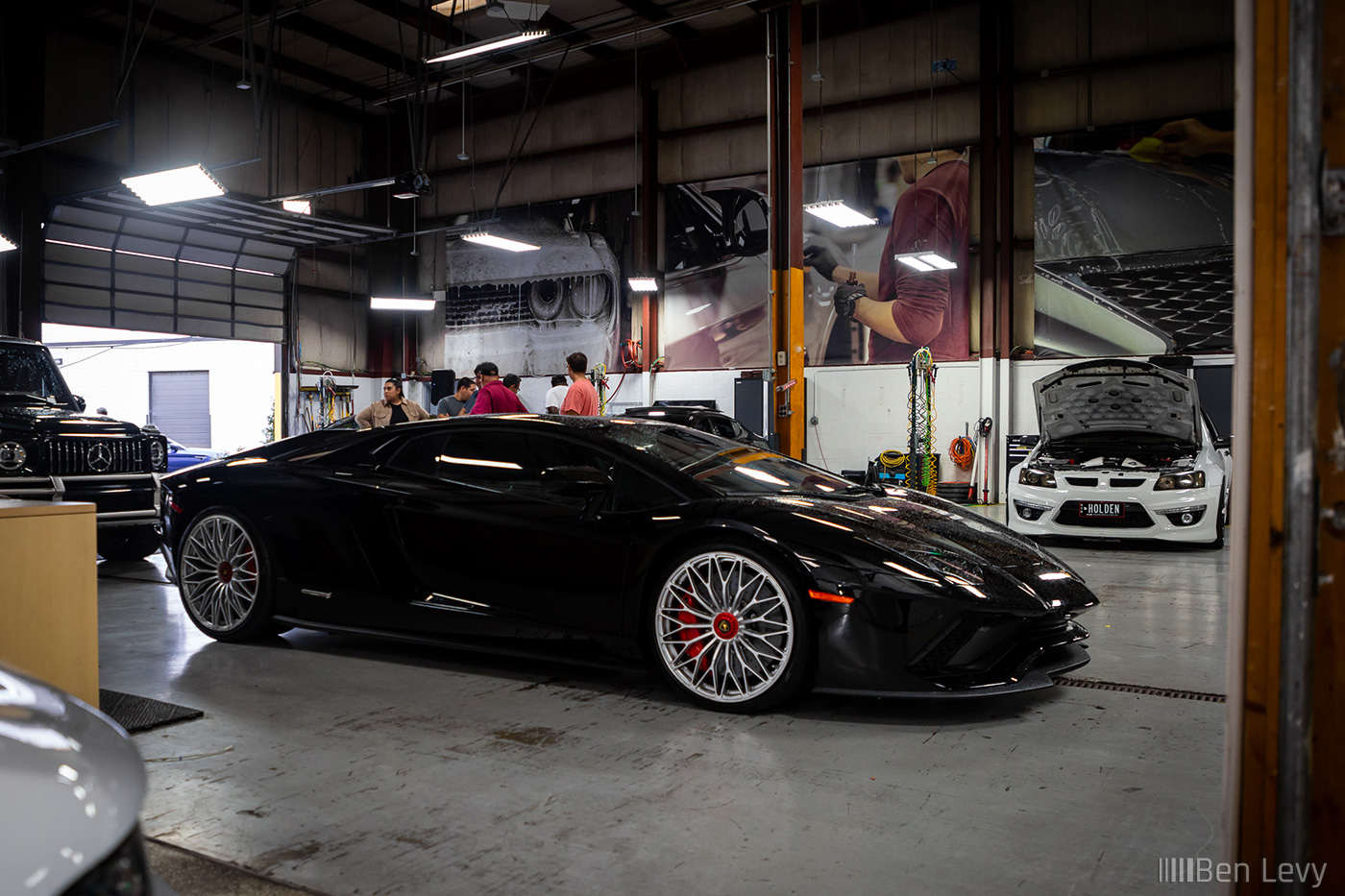 Black Lamborghini Aventador S at Chicago Auto Pros Glenview
