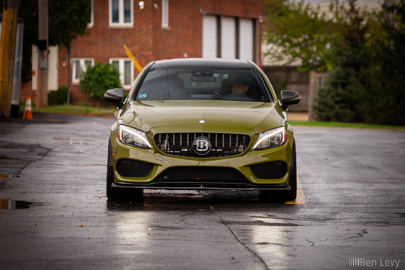 Front of Green C43 AMG Coupe