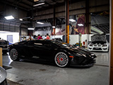 Black Lamborghini Aventador S at Chicago Auto Pros Glenview