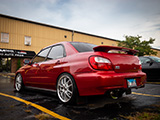 Chris's Red Subaru WRX