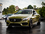 AMG C 43 Coupe with Green Wrap