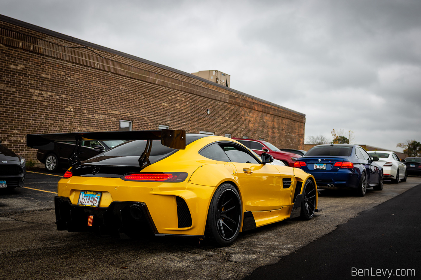 Yellow Widebody AMG GT in Lombard