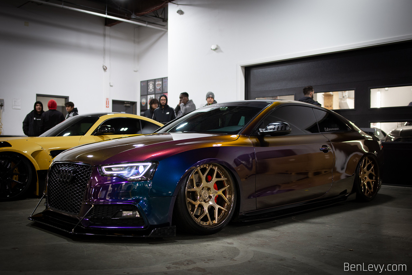 Color Shifting Wrap on Audi S4 at Chicago Auto Pros
