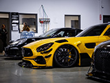 Bagged Yellow AMG GT