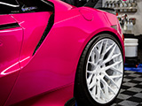 Rear Quarter Panel of Pink Acura NSX