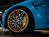 Orange Accent on BMW M4 GTS Wheel