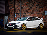White FK8 Civic Type R at Chicago Auto Pros Lombard
