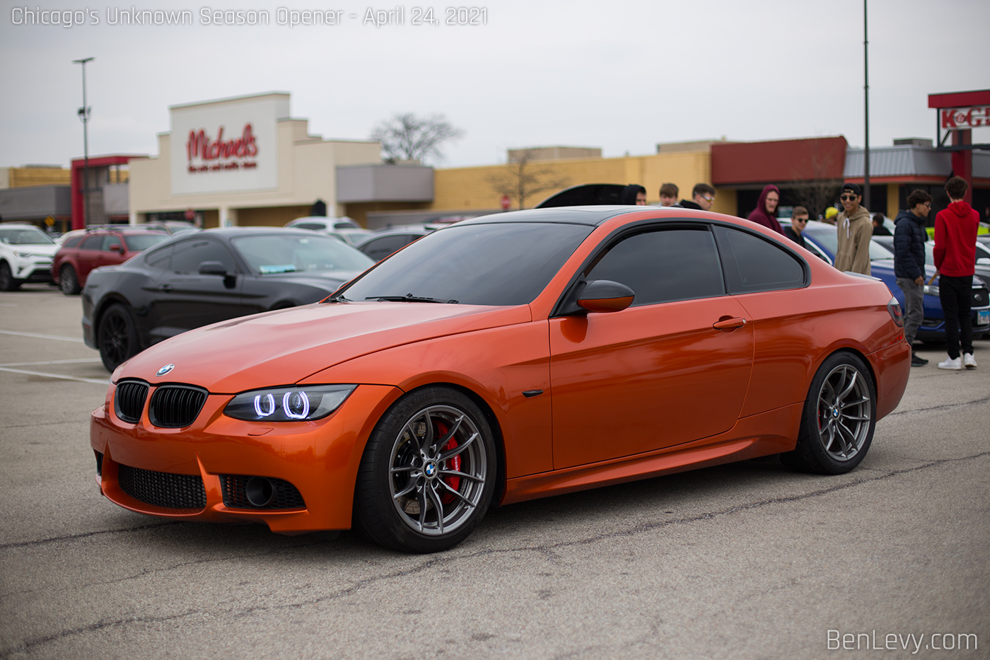 Orange BMW 3 Series Coupe