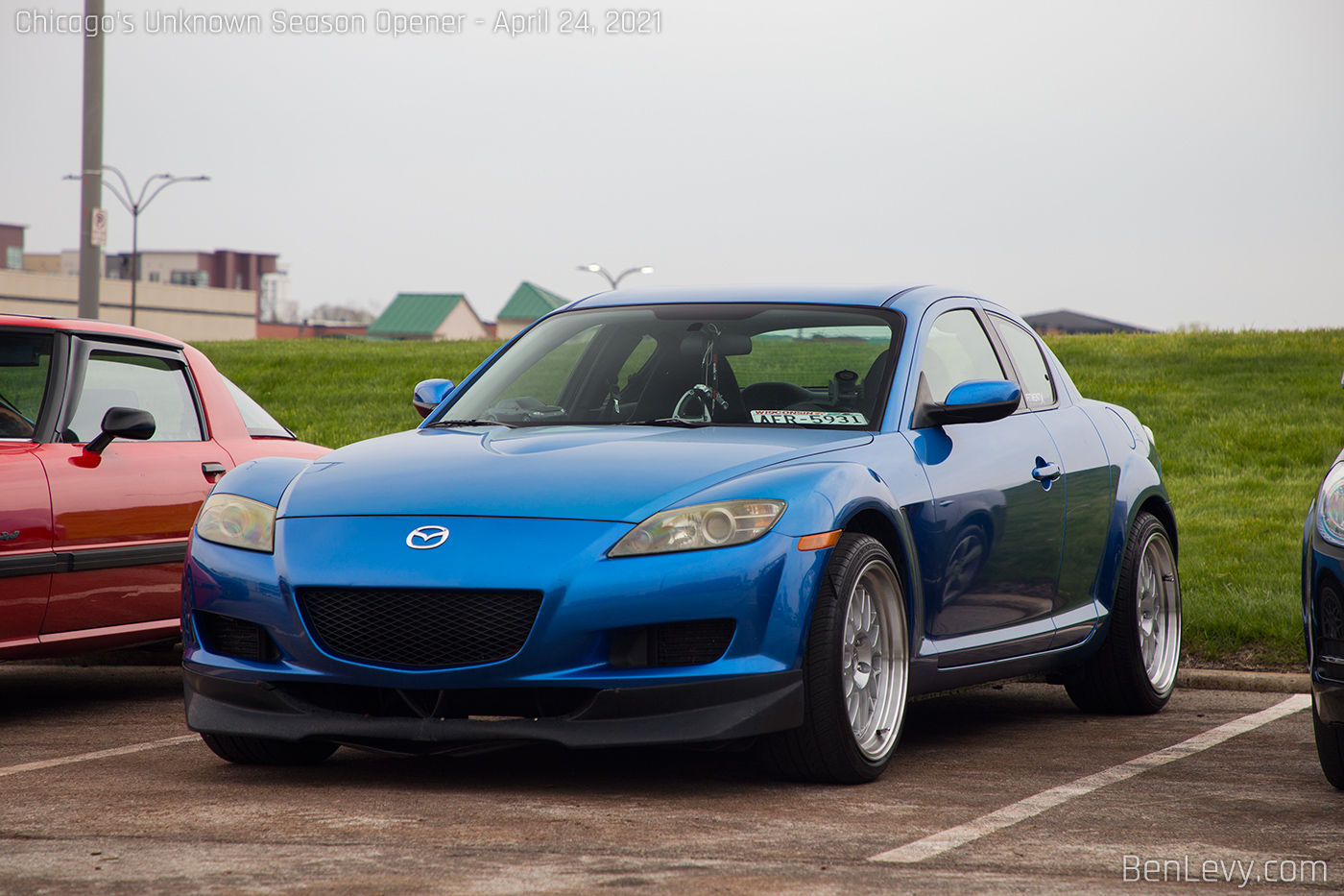 Blue Mazda RX-7