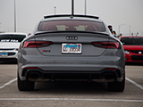 Rear of Grey Audi RS 5 Coupe