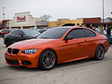 Orange BMW 3 Series Coupe