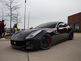 Black Ferrari FF at Car Meet in Downers Grove