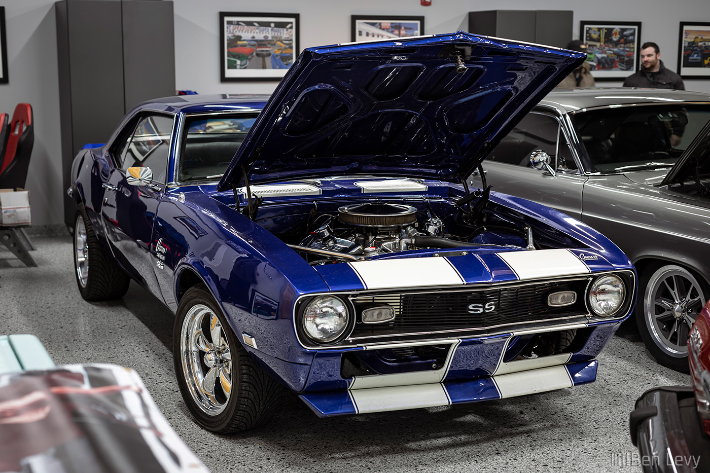 Blue Chevy Camro SS