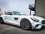 White Mercedes-AMG GTS with Prior Design Widebody Kit
