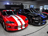 Dodge Viper and Ford Mustang Shelby GT350
