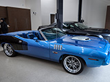 Blue Plymouth Barracuda Convertible