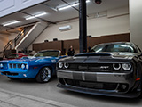 Plymouth Barracuda Convertible and Dodge Challenger SRT Demon