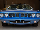 Blue Plymouth Barracuda Convertible