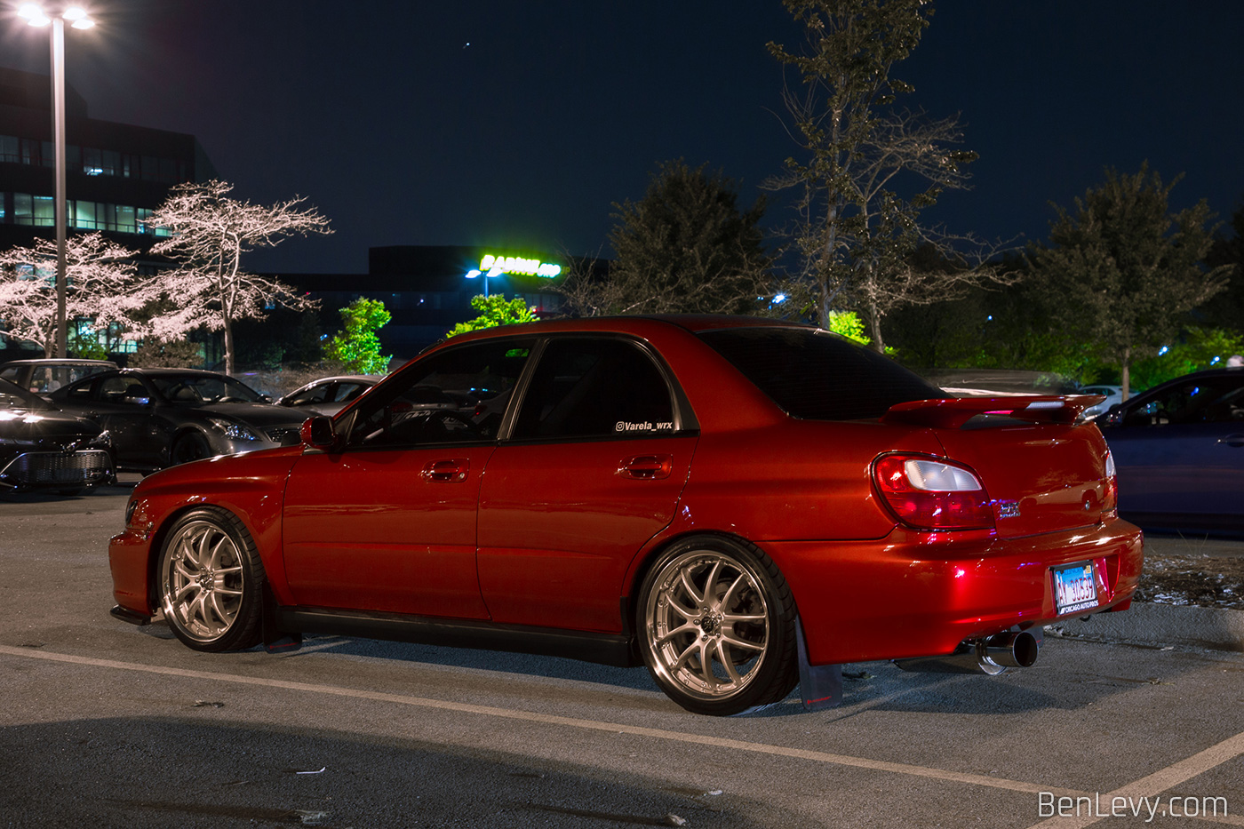 Red Subaru WRX