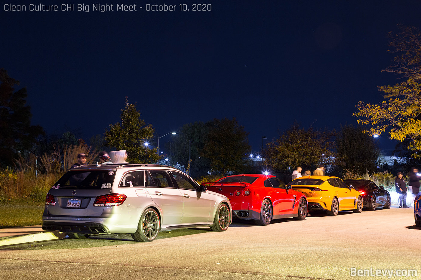 RWD and AWD cars art Clean Culture meet outside of Chicago