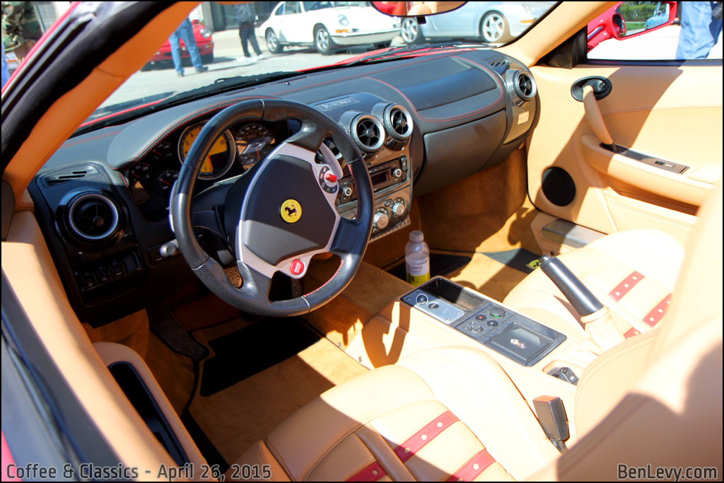 Ferrari F430 with tan interior