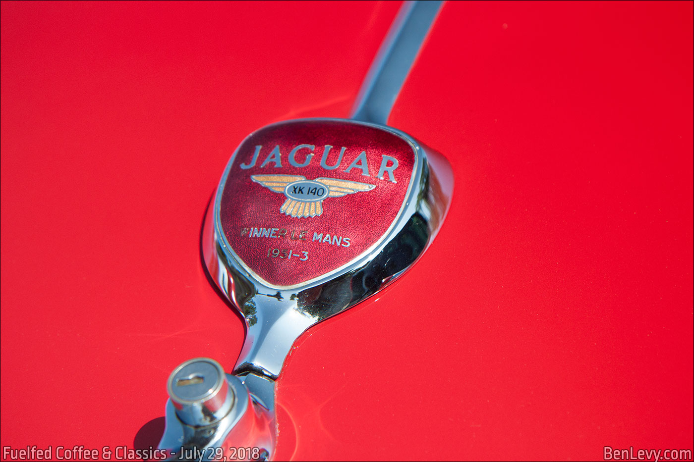 Jaguar XK140 rear emblem - BenLevy.com