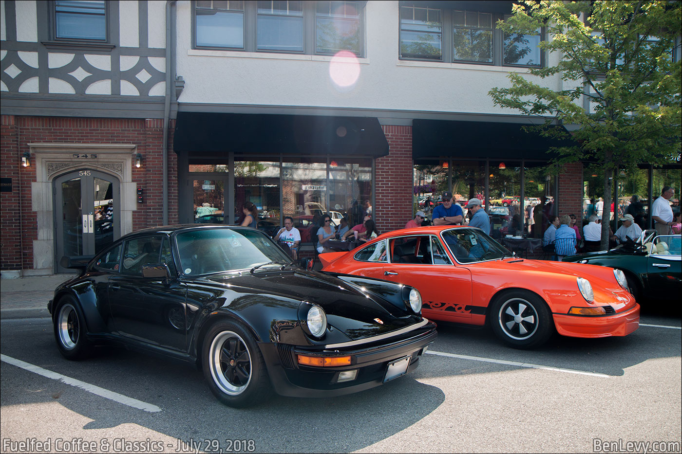 Porsches at  Coffee & Classic