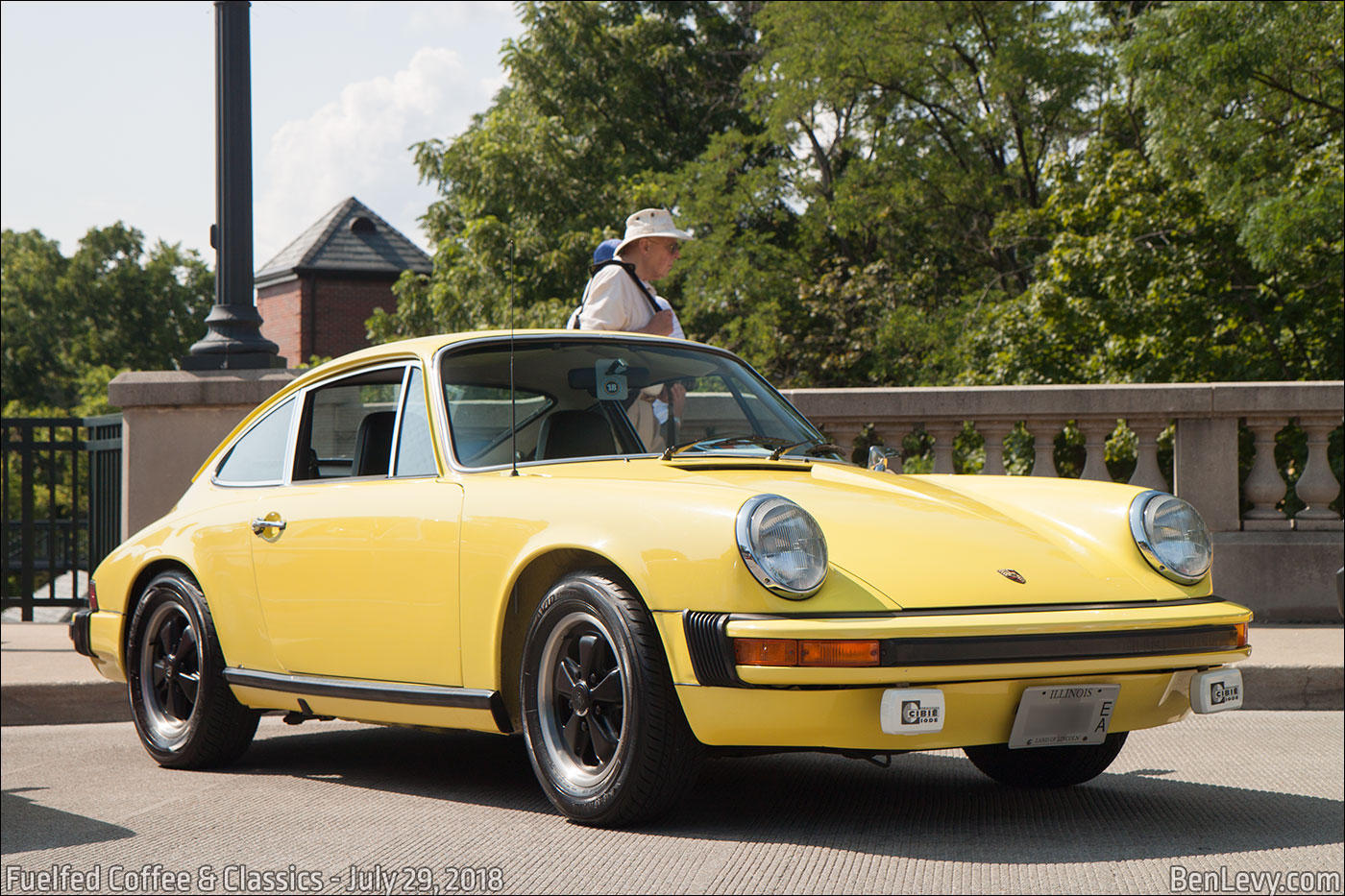 Yellow 1974 Porsche 911 S