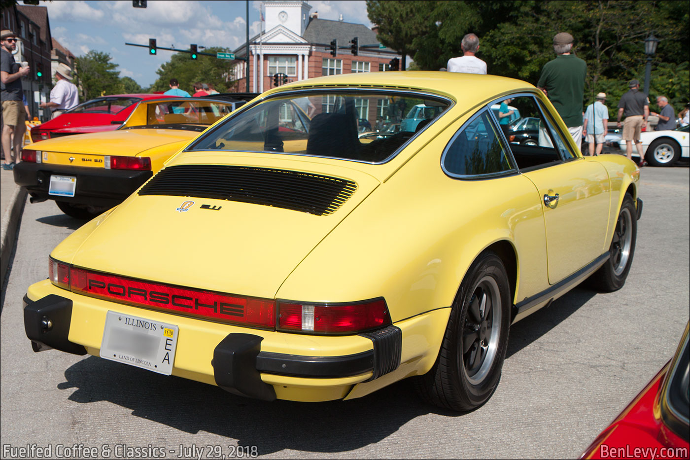 Yellow 1974 Porsche 911 S