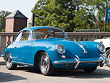 Blue Porsche 356 C