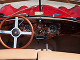 Jaguar XK140 steering wheel and dash
