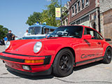 Red 1986 Porsche 911