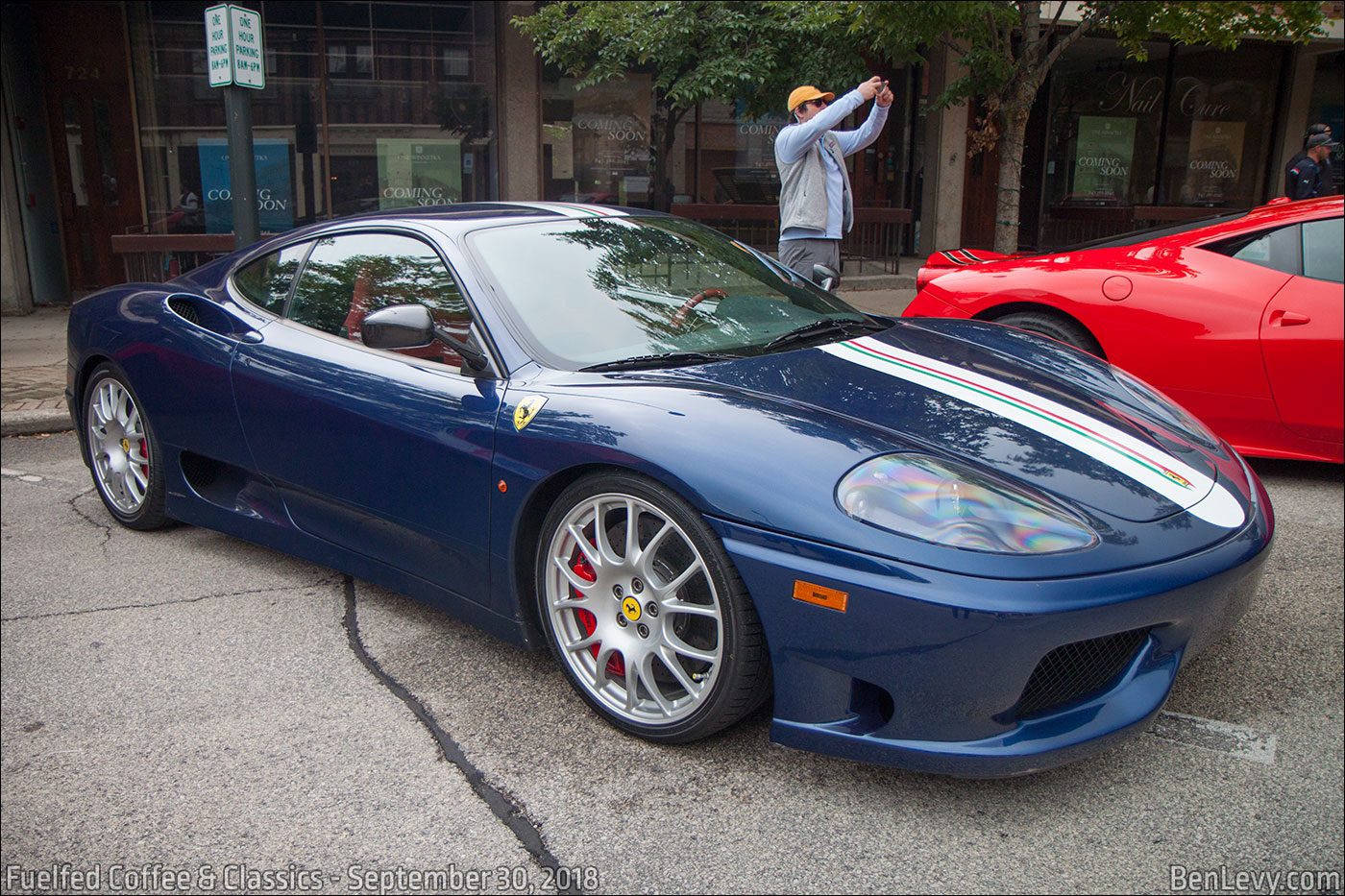 Blue Ferrari 360 Modena