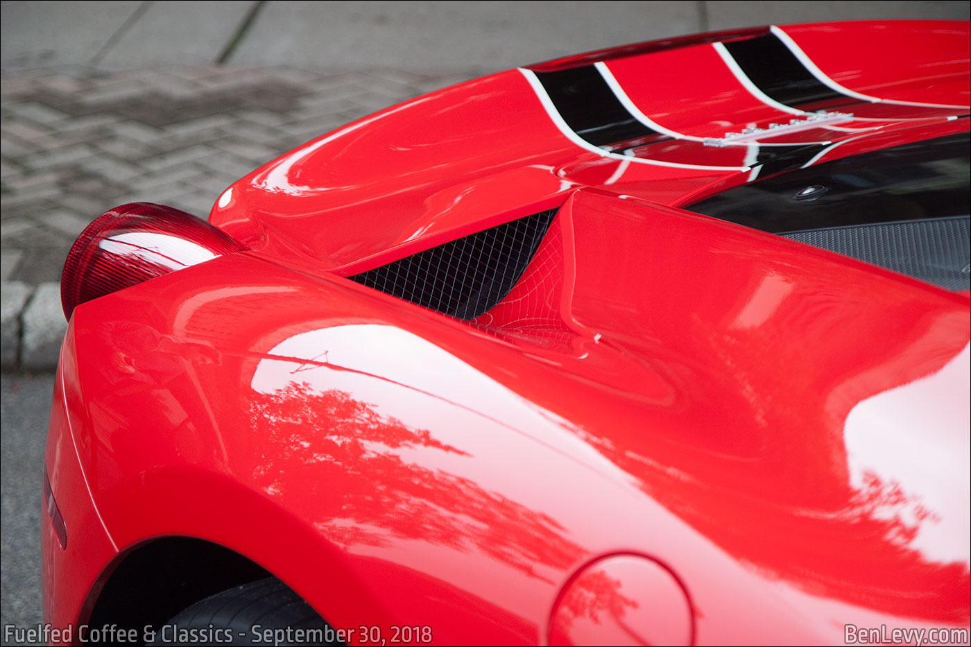 Rear intake on Ferrari 458 Speciale