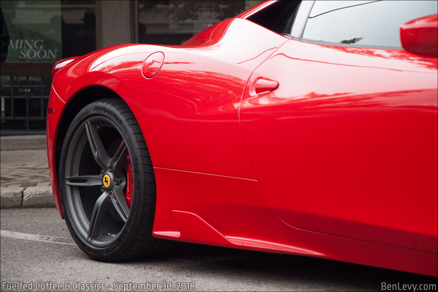Rear Quarter of Ferrari 458 Speciale