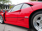 Vents and intakes on Ferrari F40