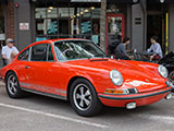 Red 1973 Porsche 911T