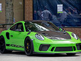 Green Porsche 911 GT3 RS