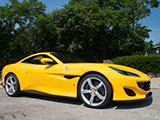 Yellow Ferrari Portofino