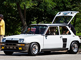 White Renault 5 Turbo
